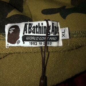 A Bathing Ape Camouflage Full Zip Hoodie